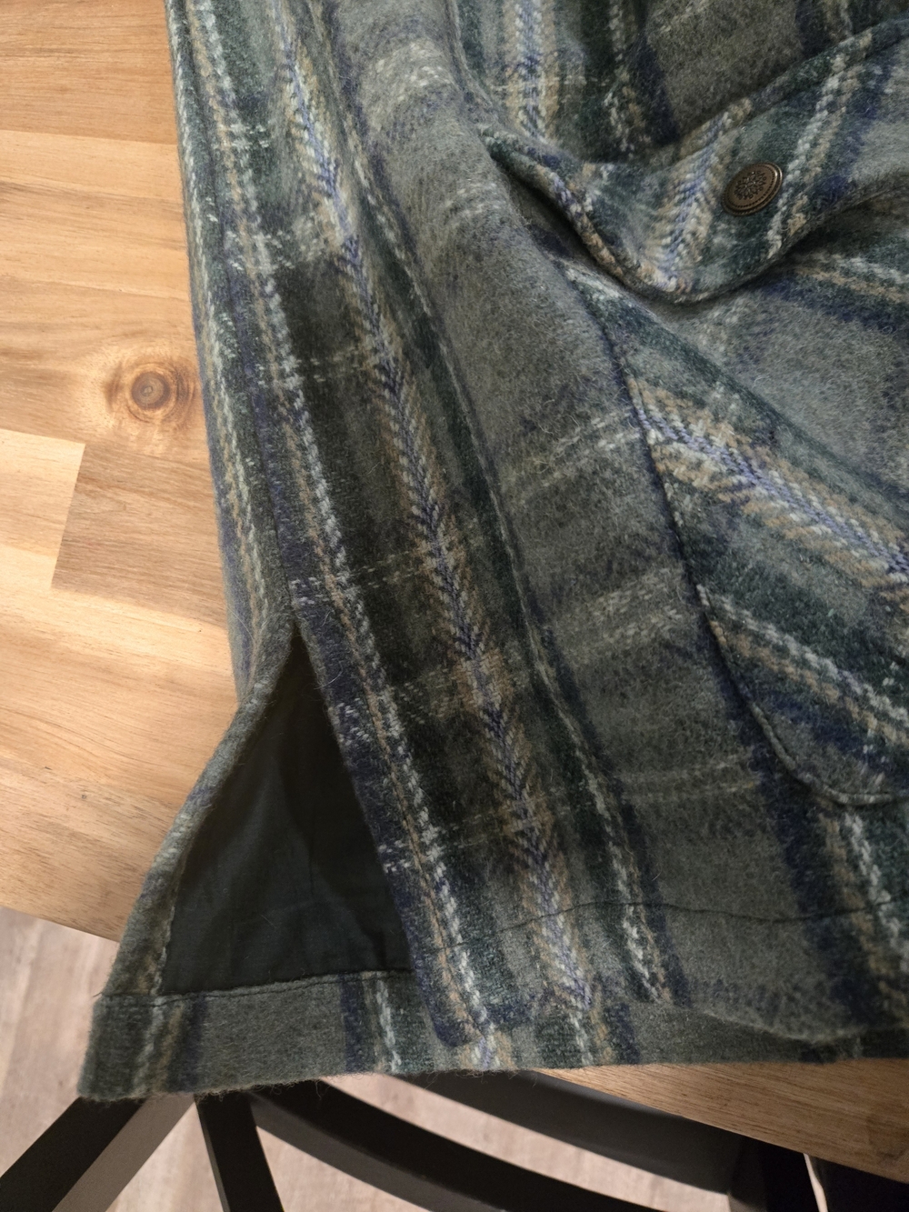 Fashion Bug Green Plaid Women's Jacket - Picture 9 of 9